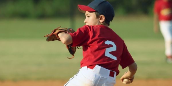 playing baseball in the park
