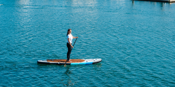 girl on paddleboard